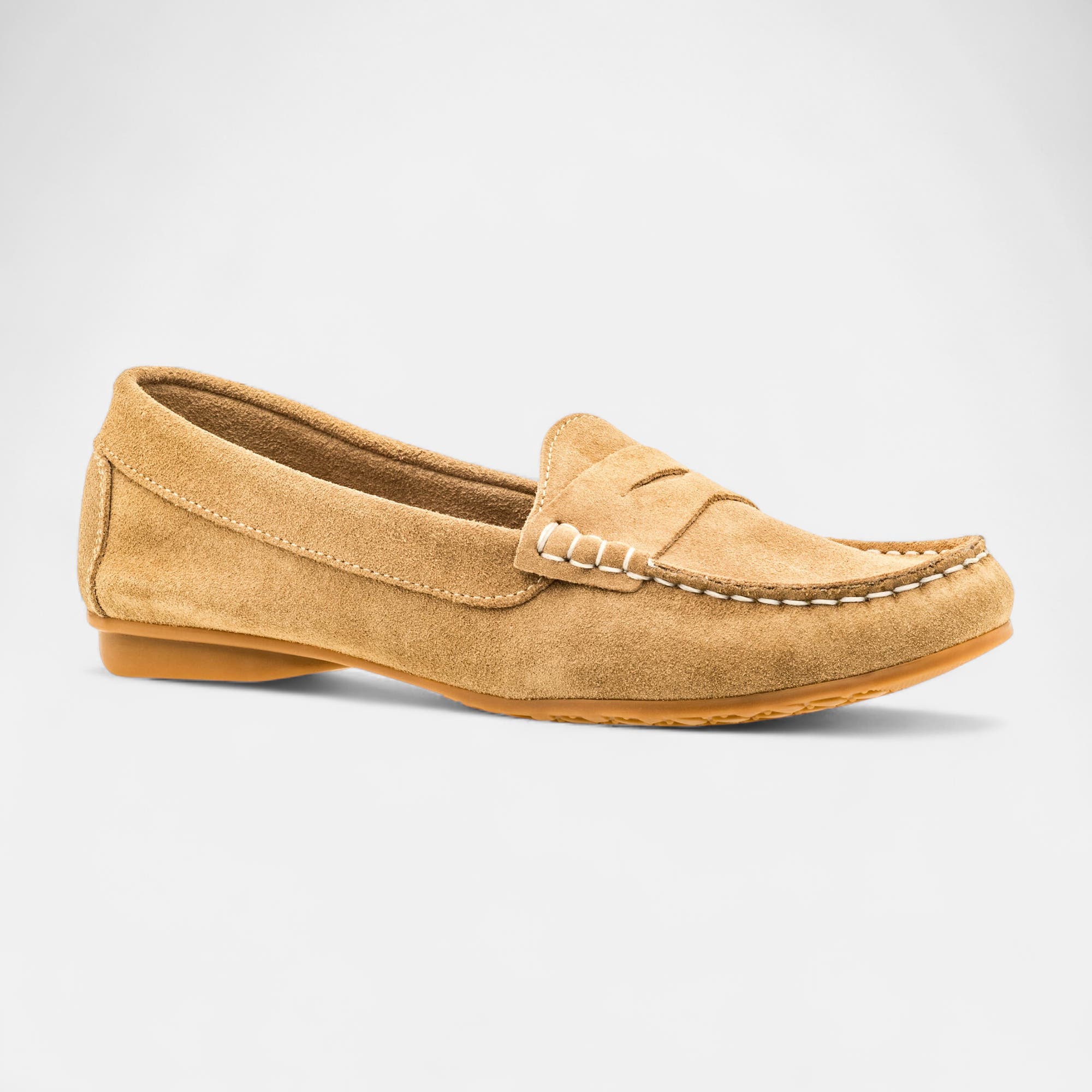Mocassins Femme en cuir beige