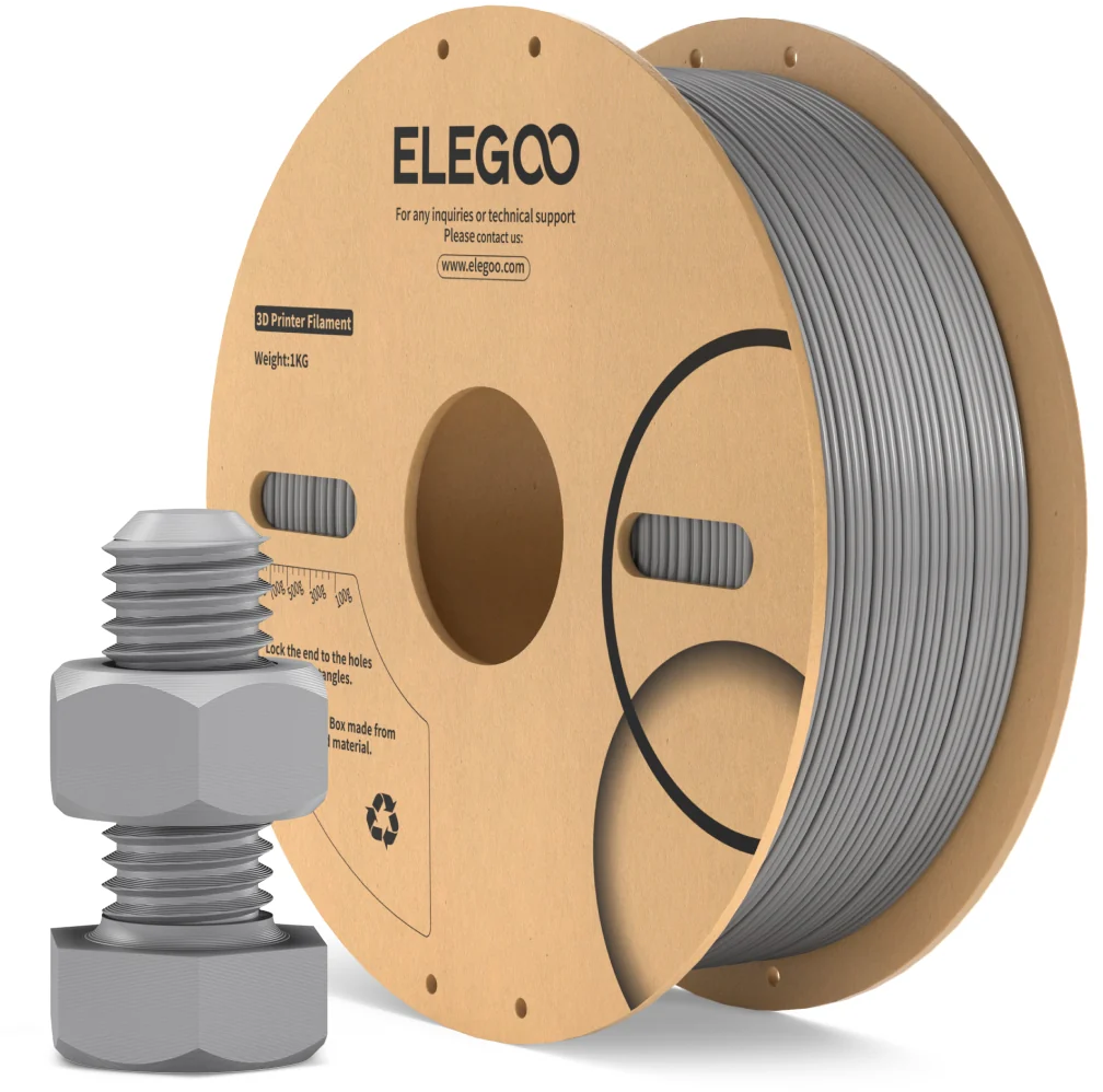 Elegoo  ABS Grey, 1,75 mm / 1000 g    Industrielle Stärke für höchste Ansprüche in Grey