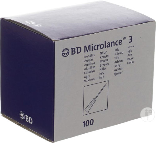 BD Microlance 3 Aiguille 21G 1 1/2 RB 0,8x40mm Vert 100 Pièces