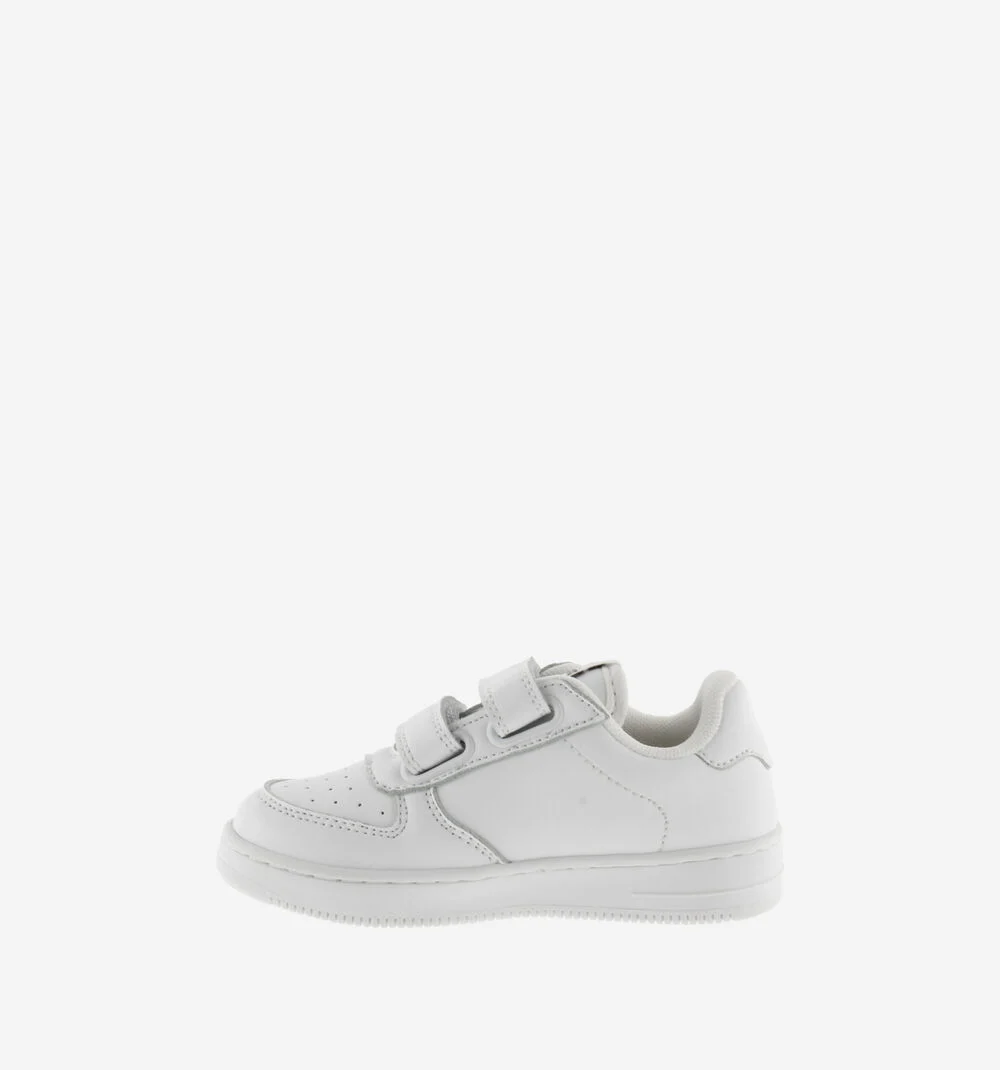 TIEMPO BASKETS SCRATCH Baskets blanches de sport pour enfant BLANCO