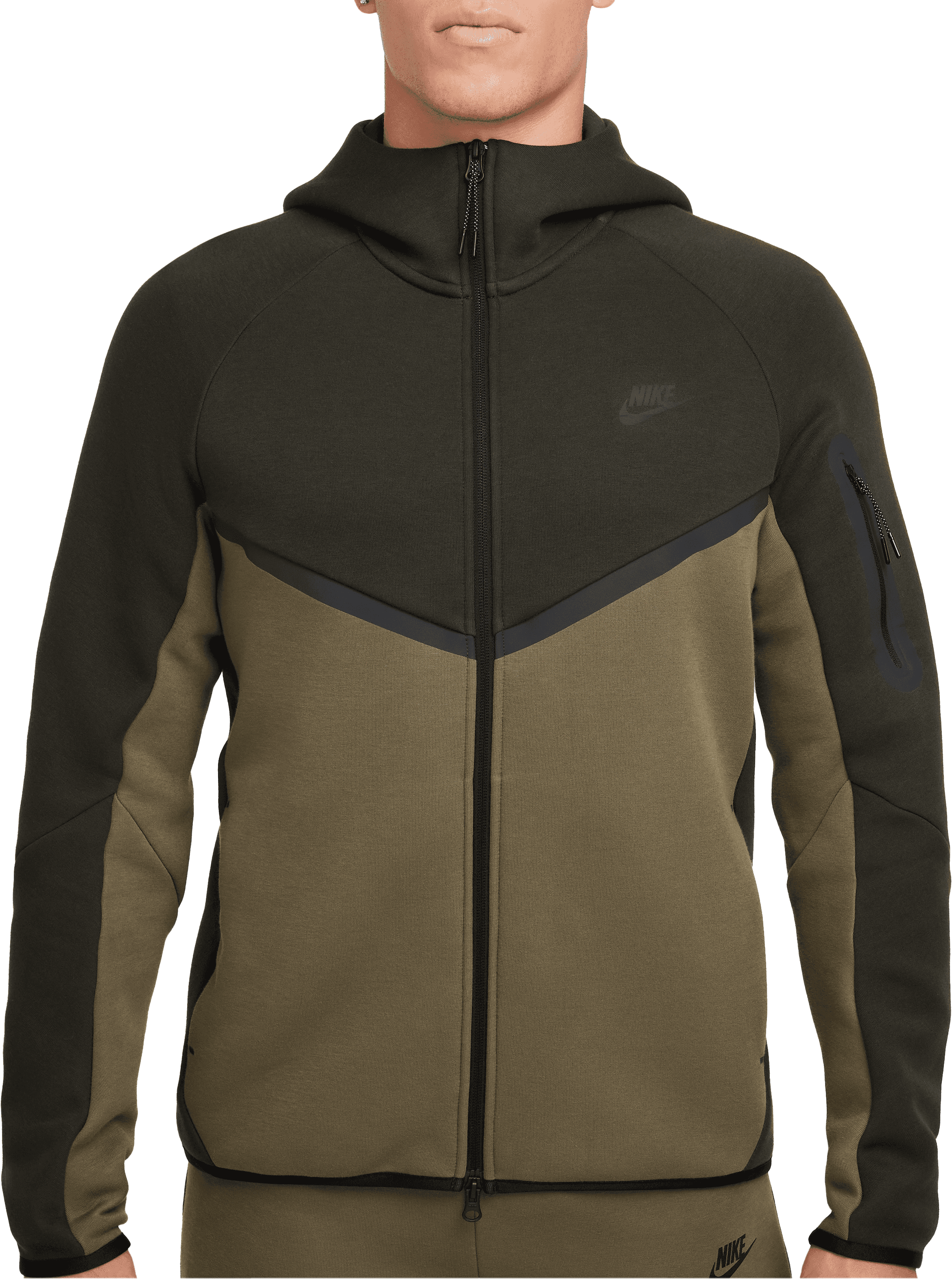 Nike Tech Fleece Kapuzenjacke Grün F355