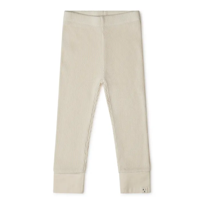 Matona Legging Coton Bio Gaufré | Ecru
