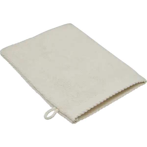 WASCHHANDSCHUH 16X21CM beige GOTS