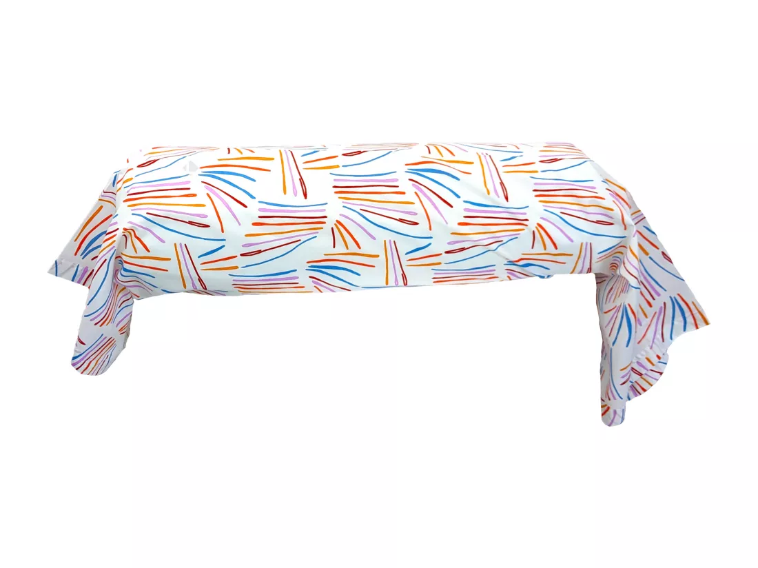Taie de traversin 240x43 cm coton PERROQUET multicolore Salsa