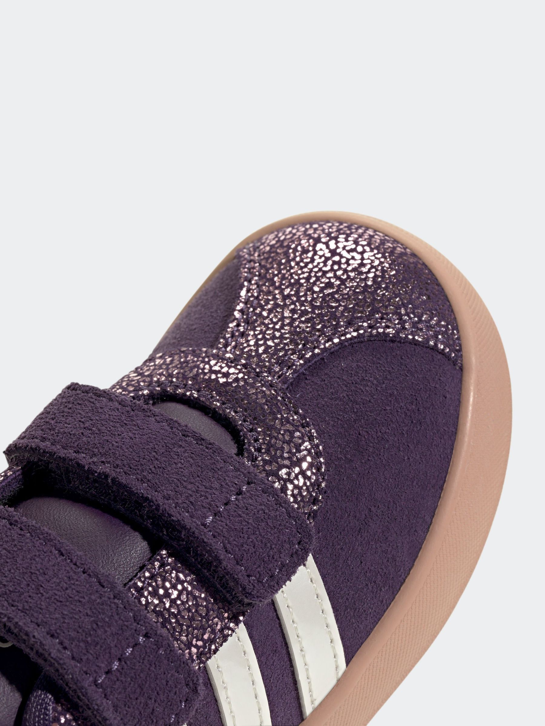Paars - adidas Vl Court 3.0 Hook and Loop sneakers voor kinderen