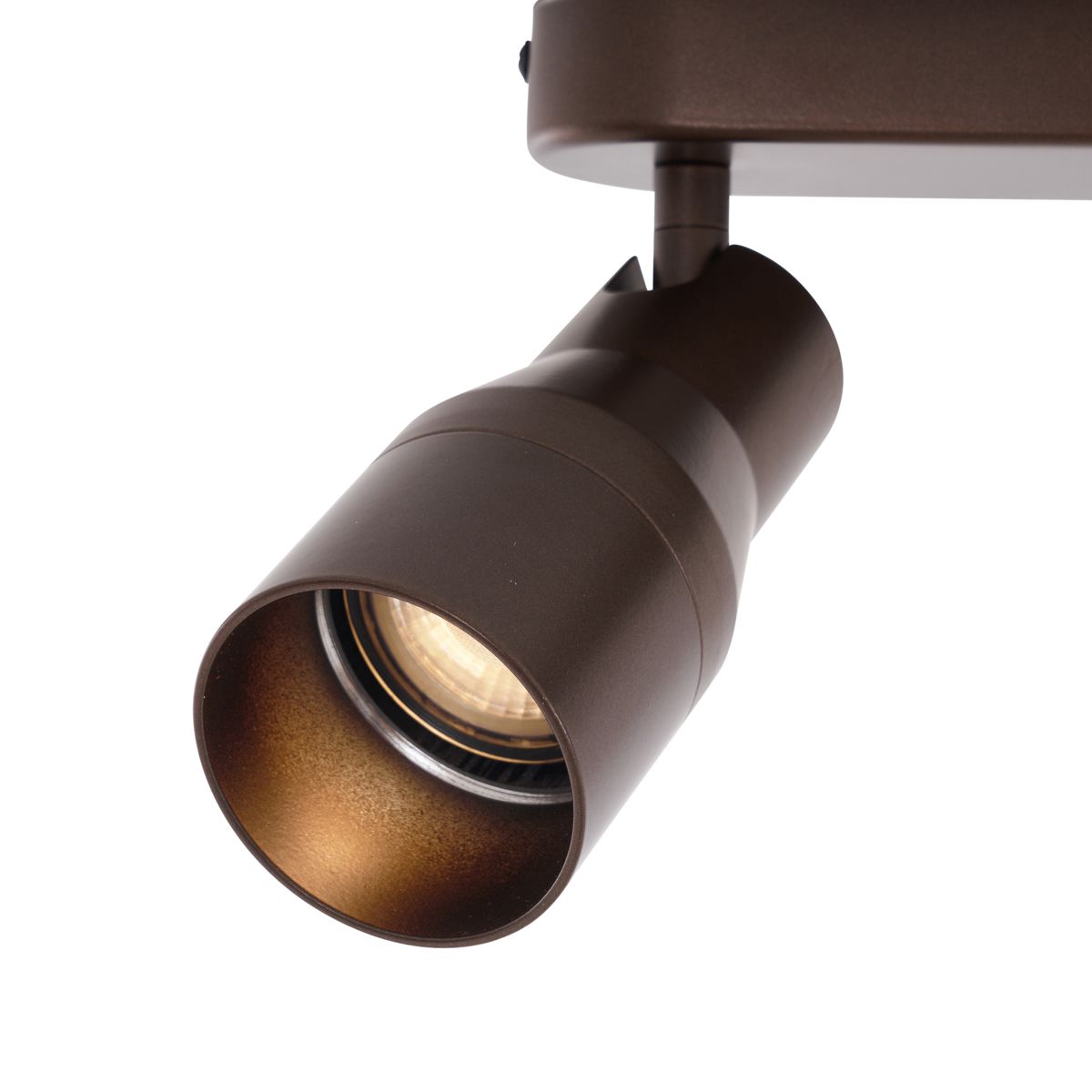 Afgeronde plafondspot donker brons GU10 50mm 2-lichts - Stanley