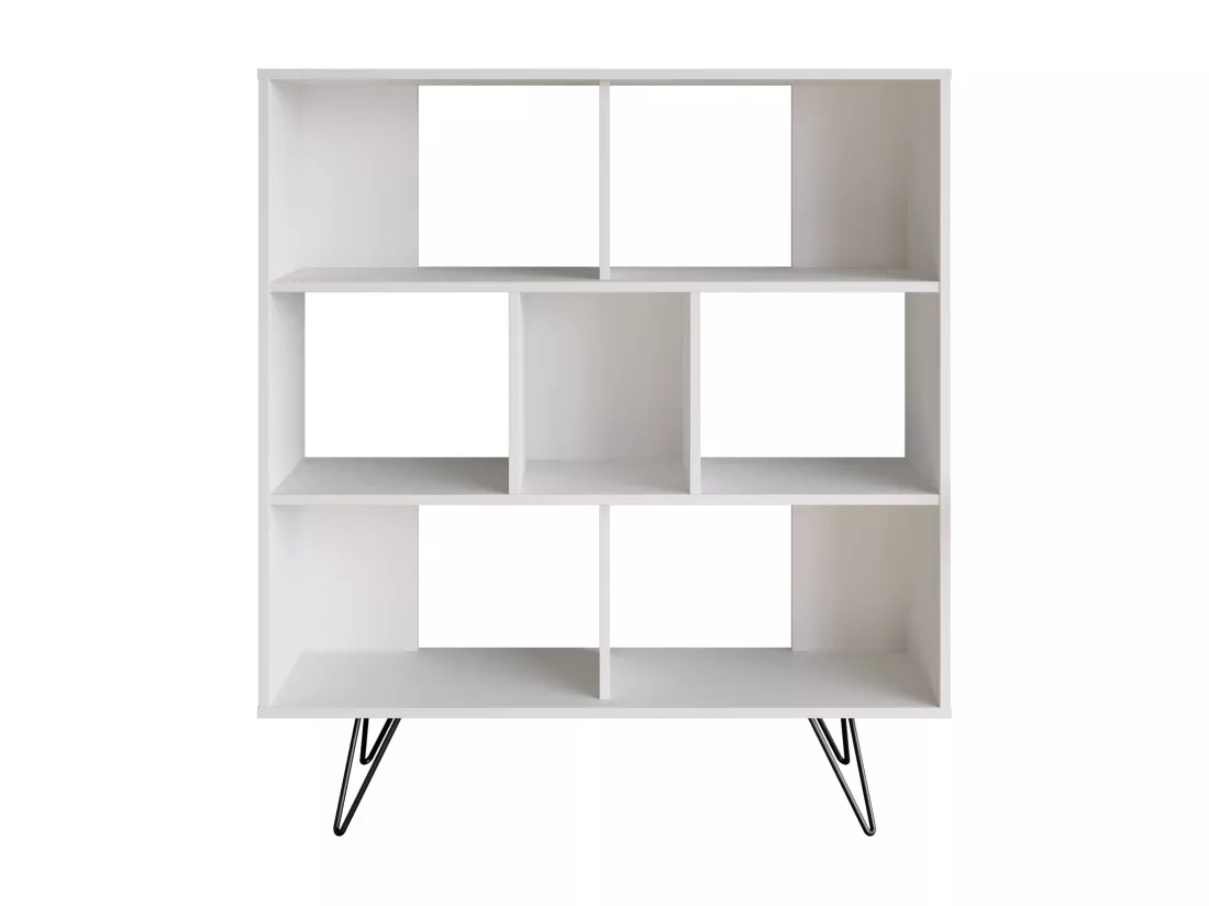 Bibliothèque Mistico avec les pieds en métal (Blanc)