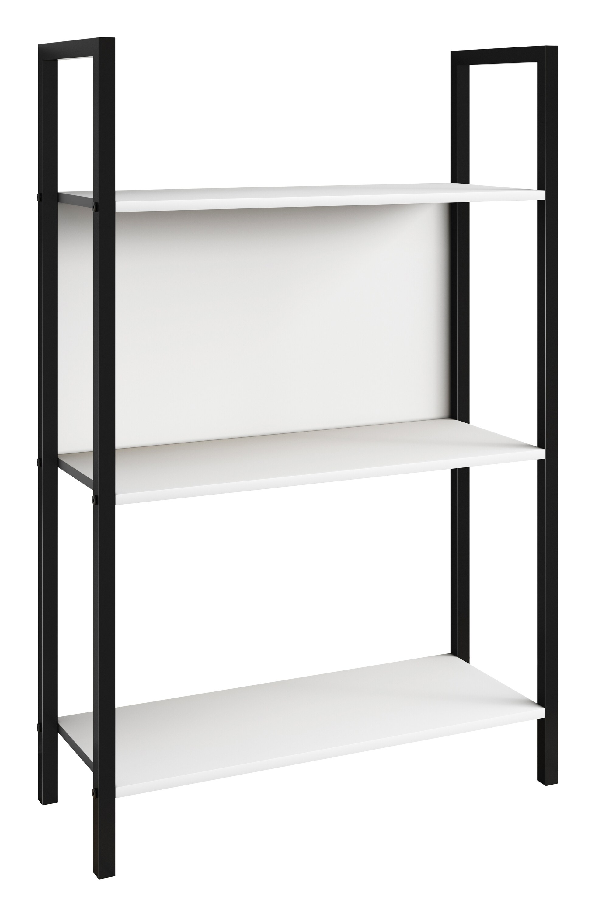 VCM Holz Metall Aufbewahrung Stand Regal Bücherregal Deko Bücher Standregal Flakos 3