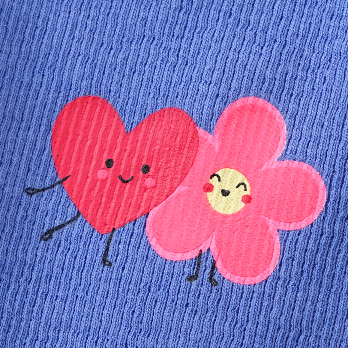 Famy 3 Mädchen Unterhemden mit Rippstruktur rosa / zartrosa / blau