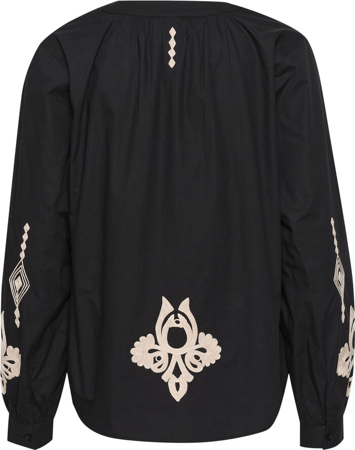 Cream CRIpilo Blouse Oriental black offwhite