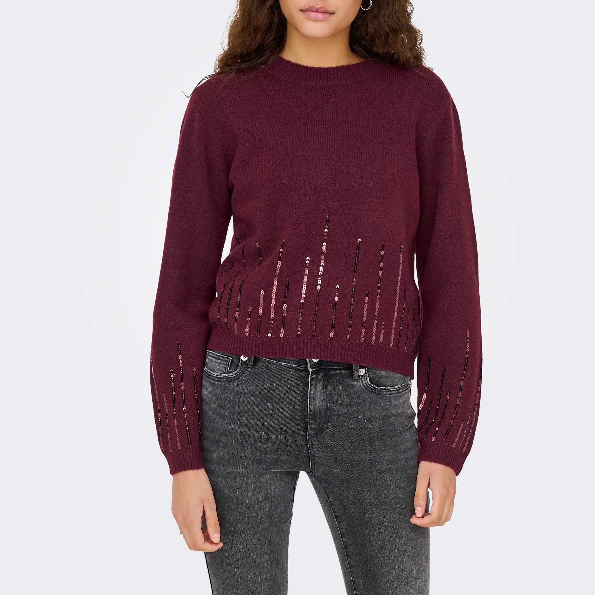 Pull Femme bordeaux