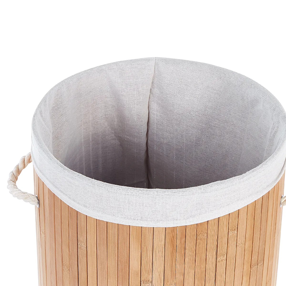 Beliani Panier SANNAR en bambou bois clair 60 cm