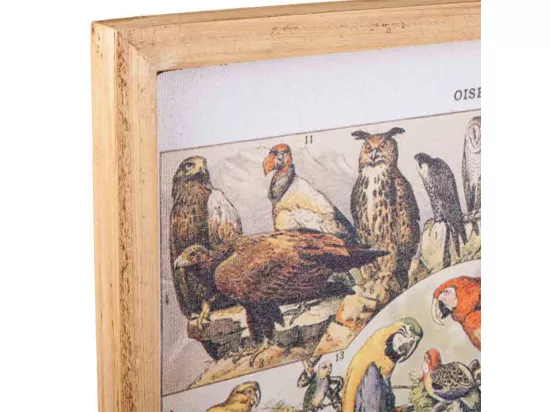 Tableau toile imprimée avec cadre en bois 40x60x2h