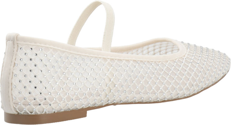 Bianco BIALILJA Mesh Ballerina Off white