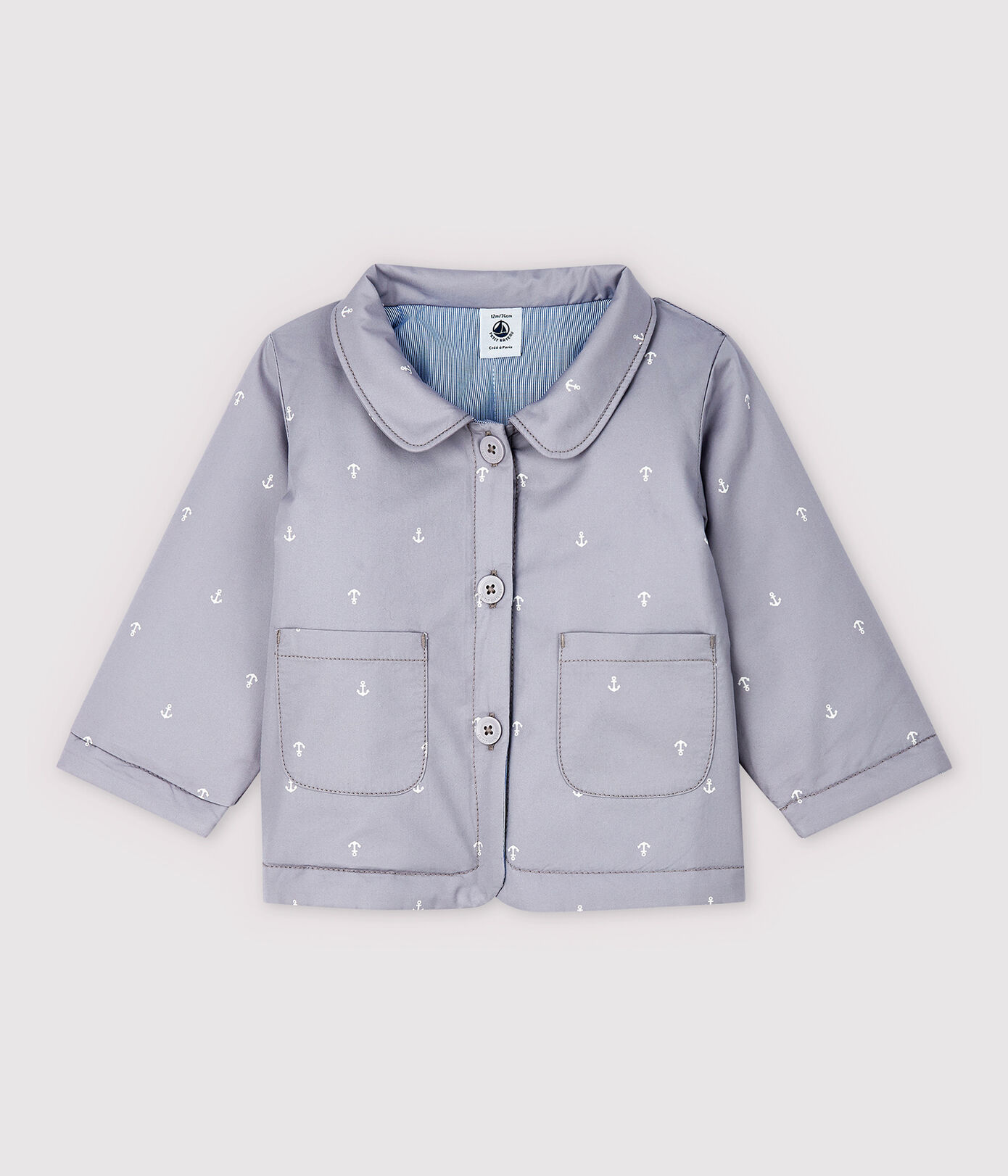 Veste cérémonie en serge craquante bébé garçon