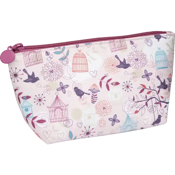 Schminktasche pink mit Glitter