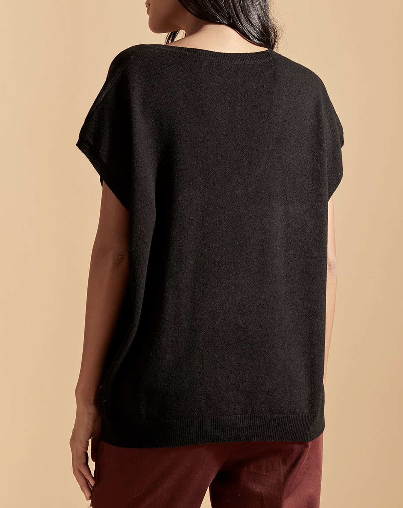 Belair Pull en Laine & Cachemire Palette noir