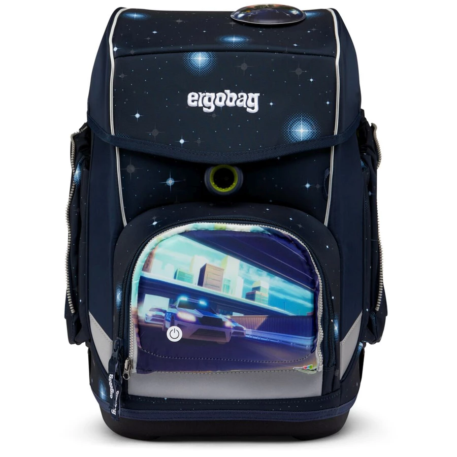 Ergobag Zubehör Pack  Cubo light Zippies LED - Zip Fronttasche Polizei