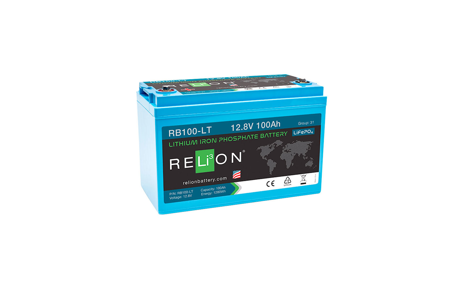 Relion RB100-LT Lithium Batterie 12 V / 100 Ah
