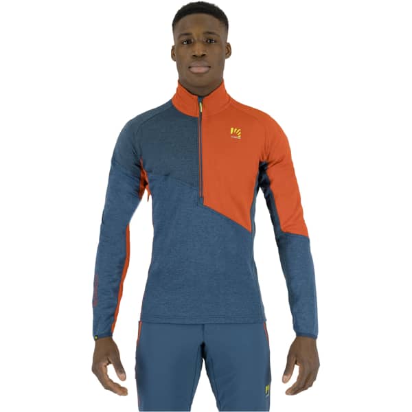 Sweat polaire ski rando KARPOS FEDERA H-Z FLEECE MIDNIGHT/STARGAZER/FIERY RED