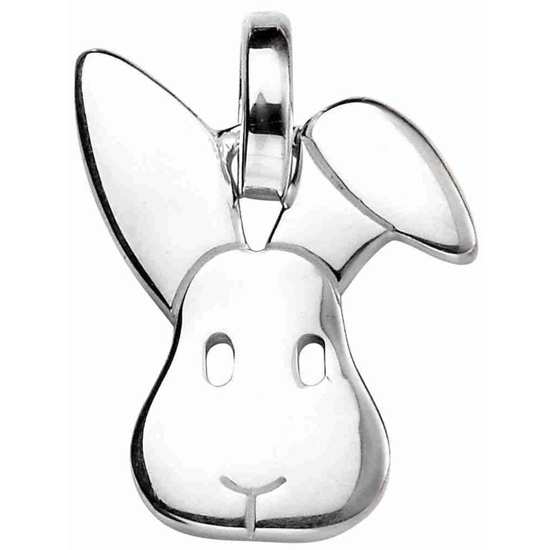 Collier petit lapin en argent 925/1000