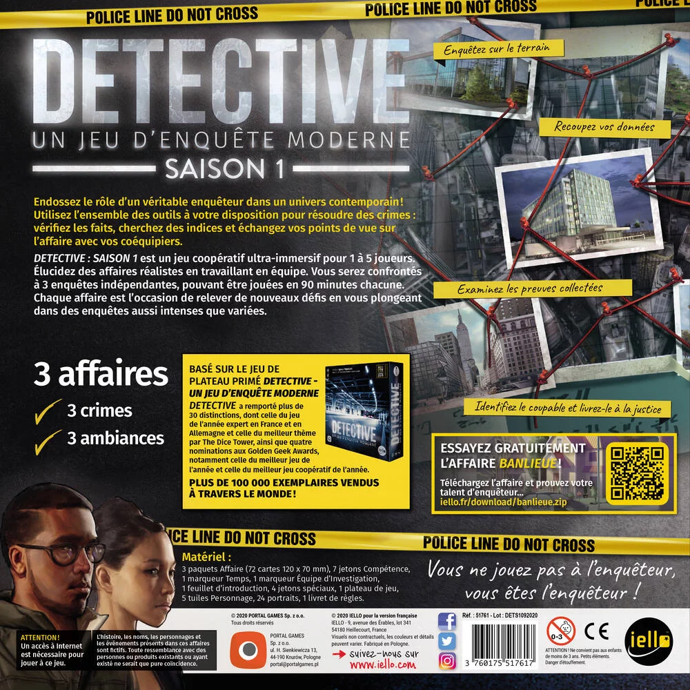 JEU D 'ENQUETE - DÉTECTIVE SAISON 1