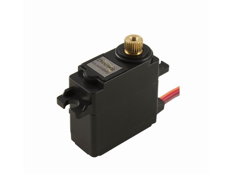 D-Power Mini Servo AS340BB Analog, Metall-Getriebe Leistungsstarkes Analog Mini-Servo mit kugelgelagertem Metallgetriebe