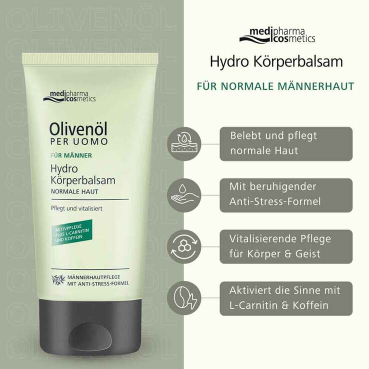 Olivenöl Per Uomo Hydro Körperbalsam, 150 ml