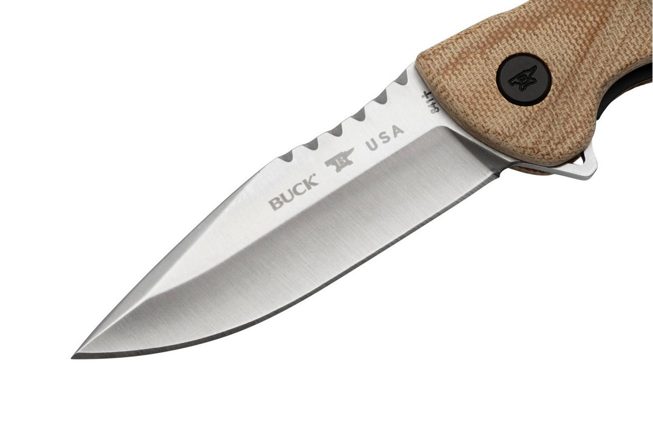 Buck Sprint Pro 0841TNS Natural Micarta, zakmes