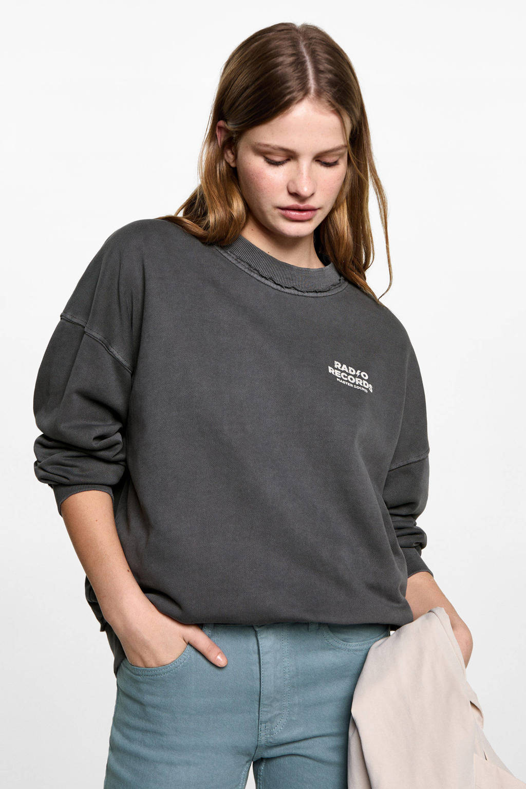 MANGO TEEN sweater antraciet