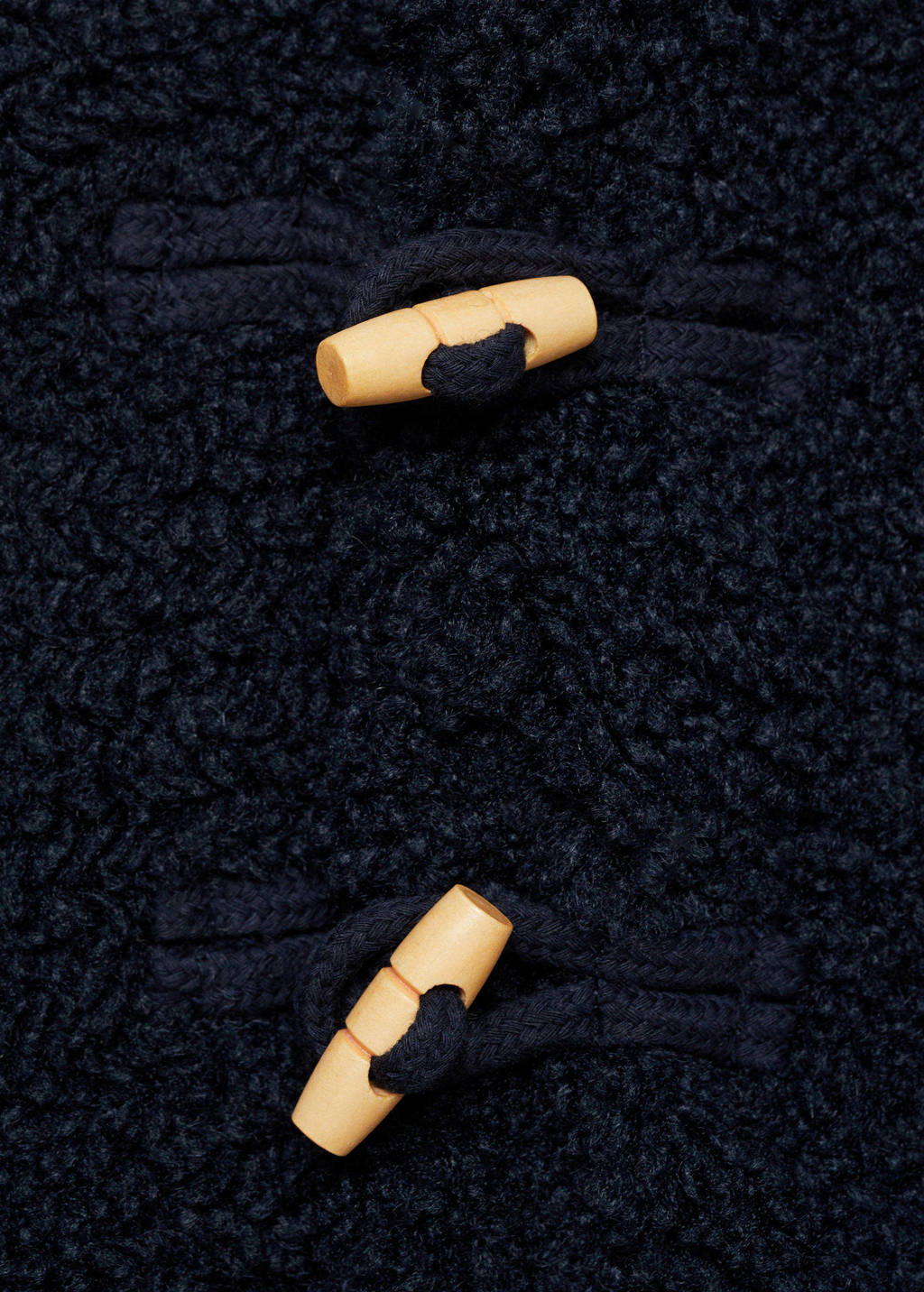 Mango Kids teddy tussenjas marine
