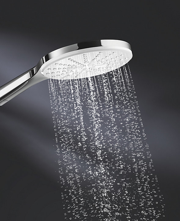 Douchette et flexible chrome rond Grohe Vitalio Smartactive 150 3 jets