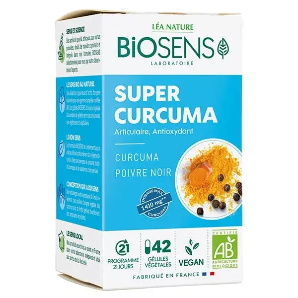 Biosens Super Cúrcuma Orgânica 42 cápsulas vegetais