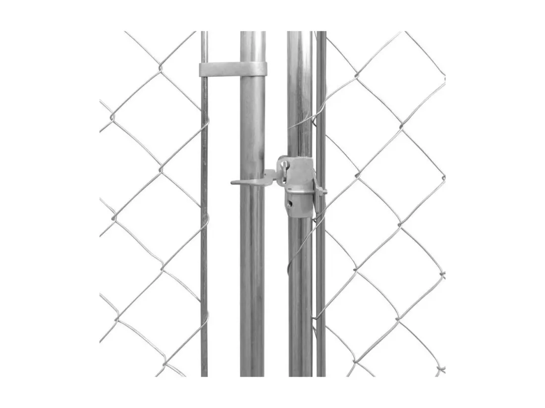 Chenil extérieur cage enclos 383 x 383 x 185 cm 02_0000462