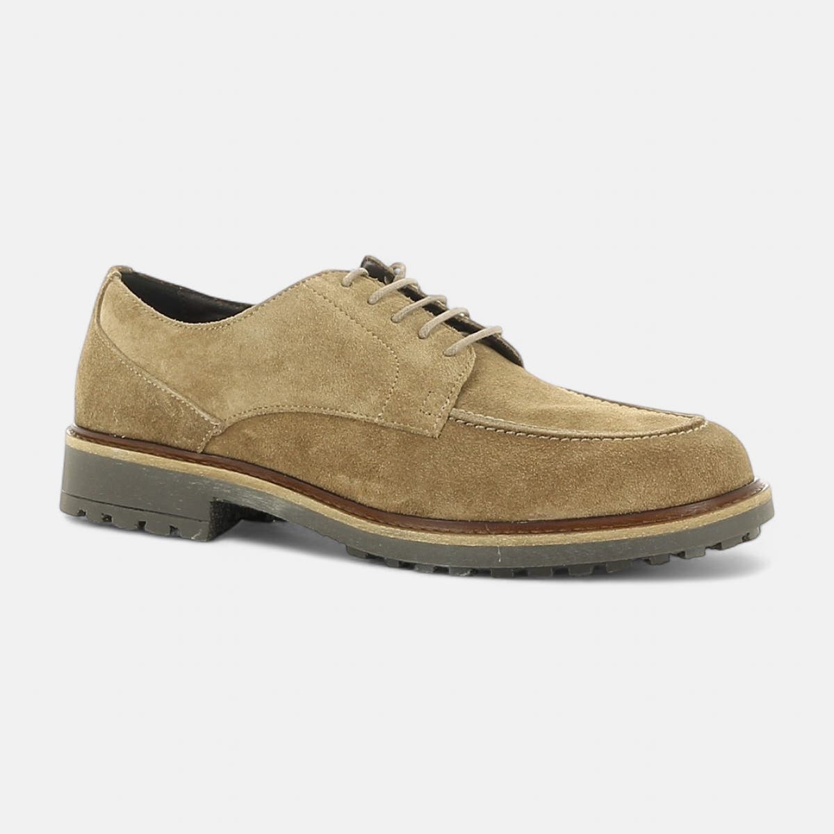 Derbies Homme en cuir beige