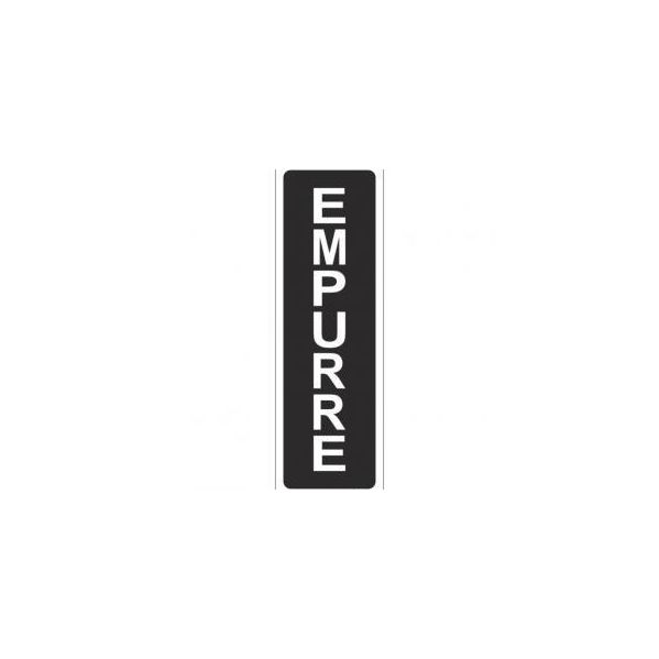 Ante Placa Sinalética Autocolante Empurre (4,5x14cm)