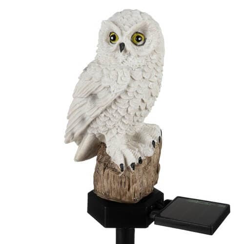 Ugle fugleskremsel Solar Lampe for Hage