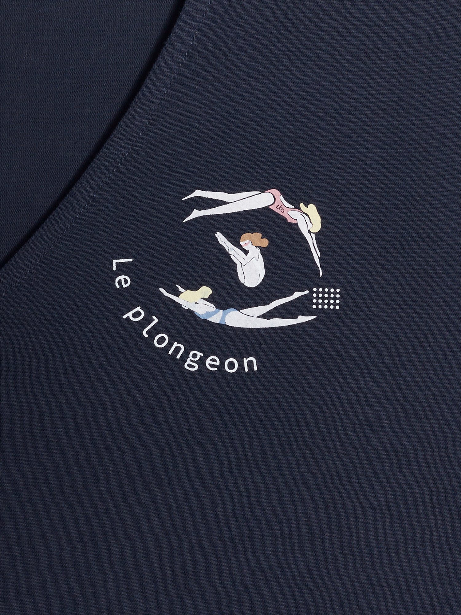 Tee Shirt Femme Manches Courtes Marine