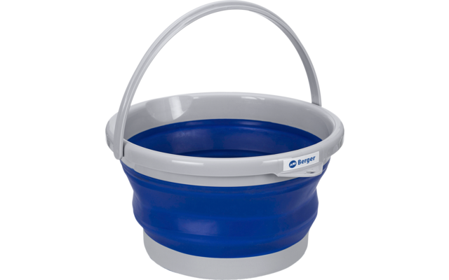 Berger Falteimer 10 Liter blau / grau