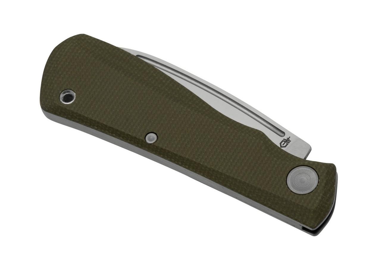 Gerber Mansfield, 1064425, olive micarta, zakmes
