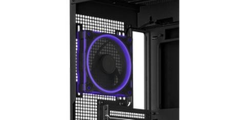 ASUS PC-Gehäuse A31 Plus TG ARGB Schwarz Modernes Gehäuse mit Panoramaseitenfenster und integrierter ARGB-Beleuchtung