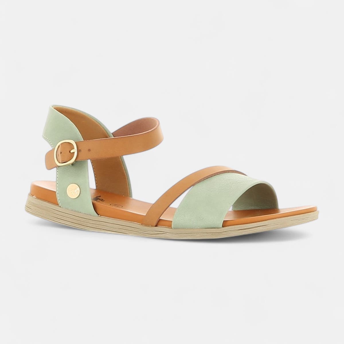 Nu-pieds Femme vert clair