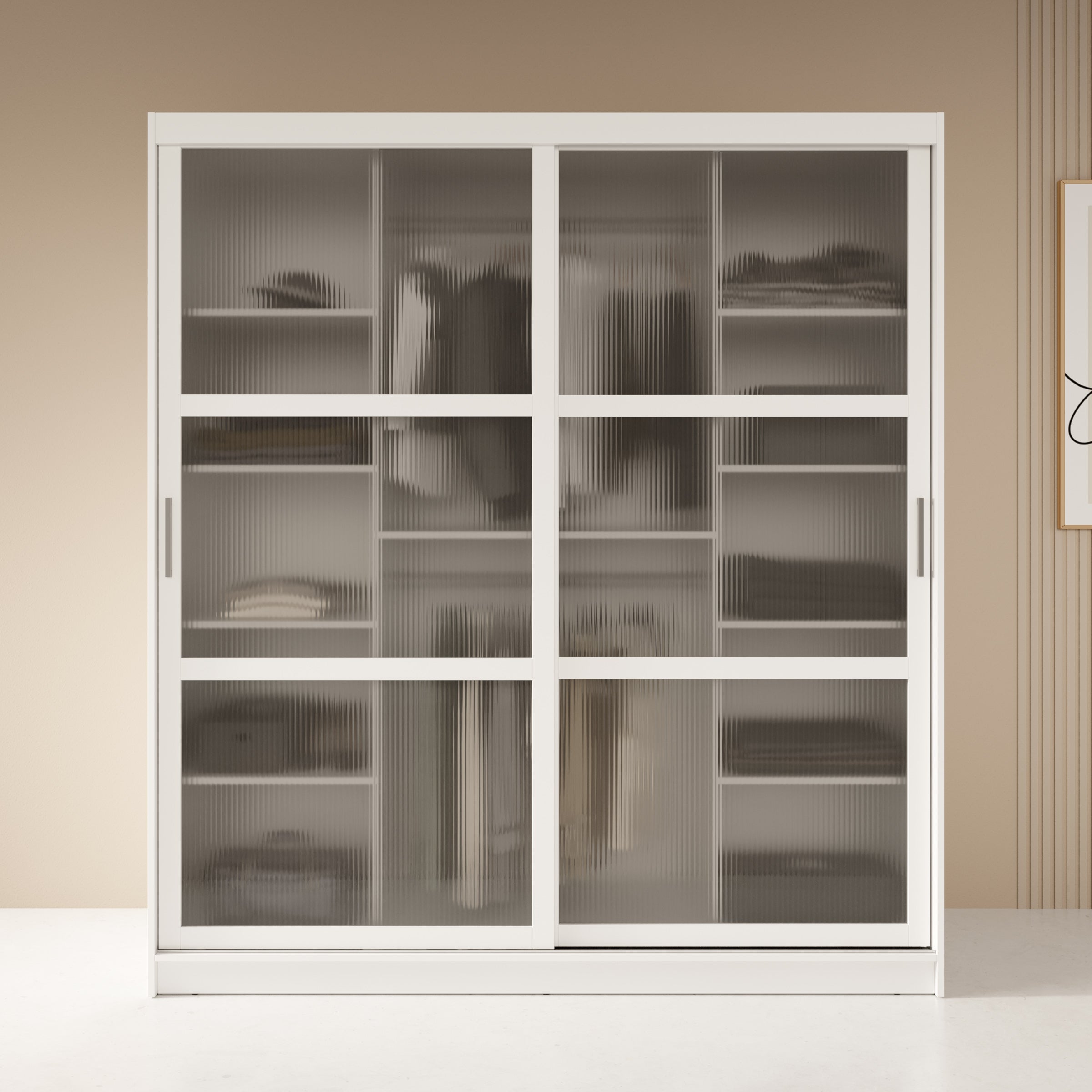Fessaro - Kledingkast - Wit - 180x62x200 cm