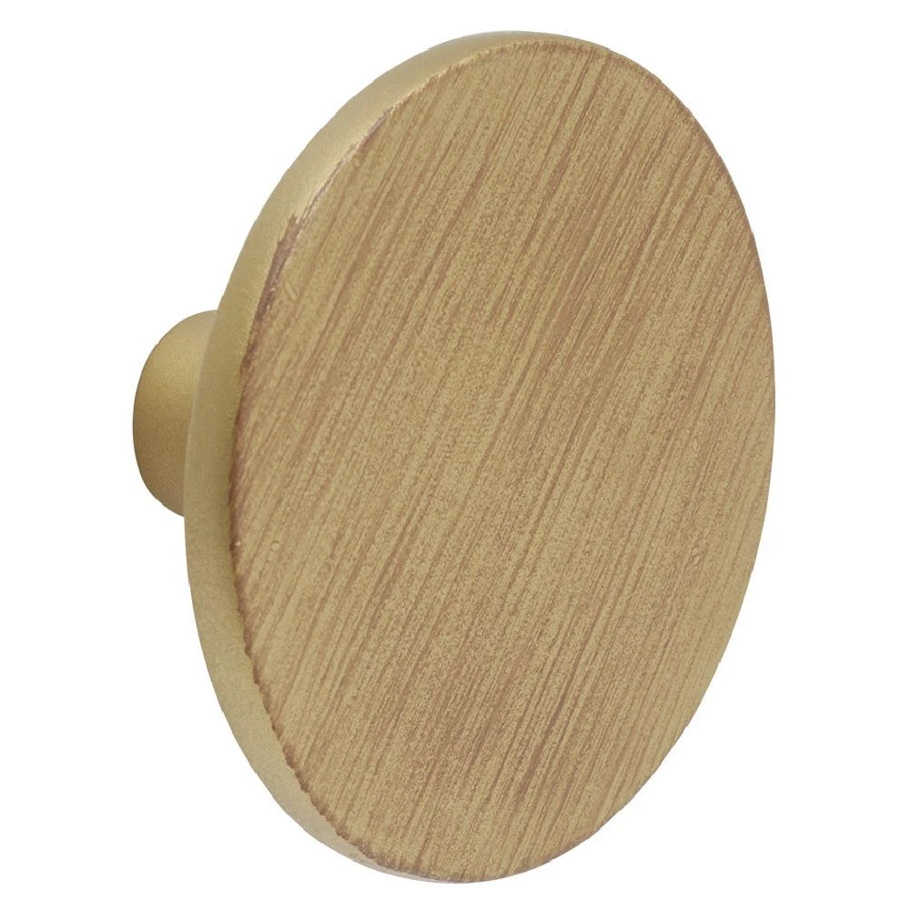 Patère simple 8,5cm jaune doré