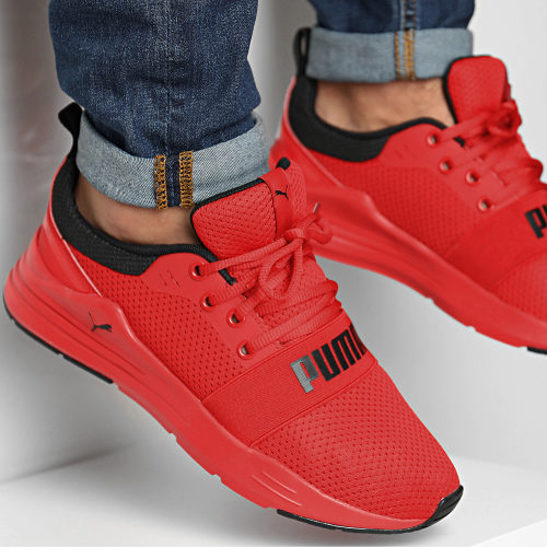 Baskets Wired Run 373015 High Risk Red Puma Black