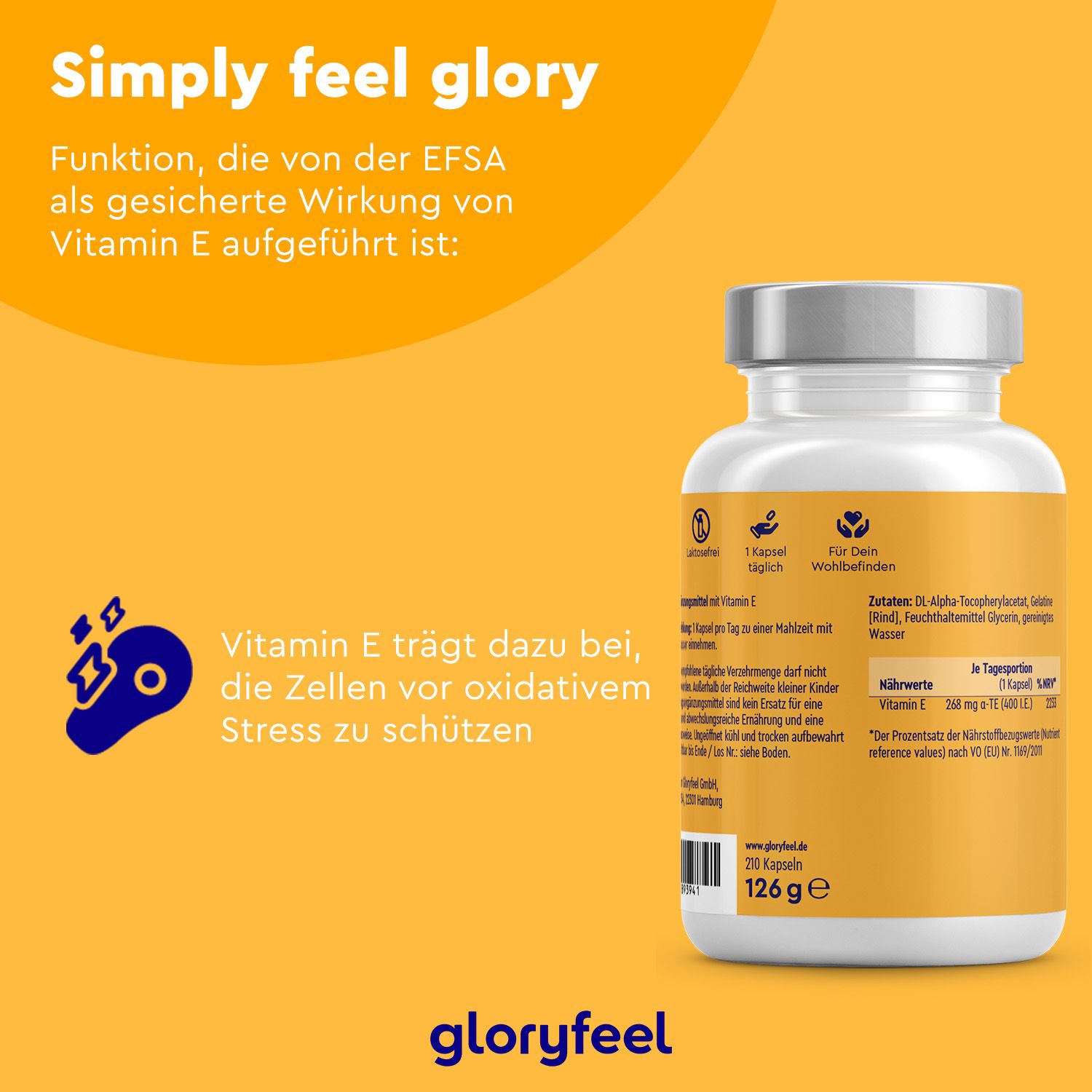 gloryfeel® Vitamin E Kapseln