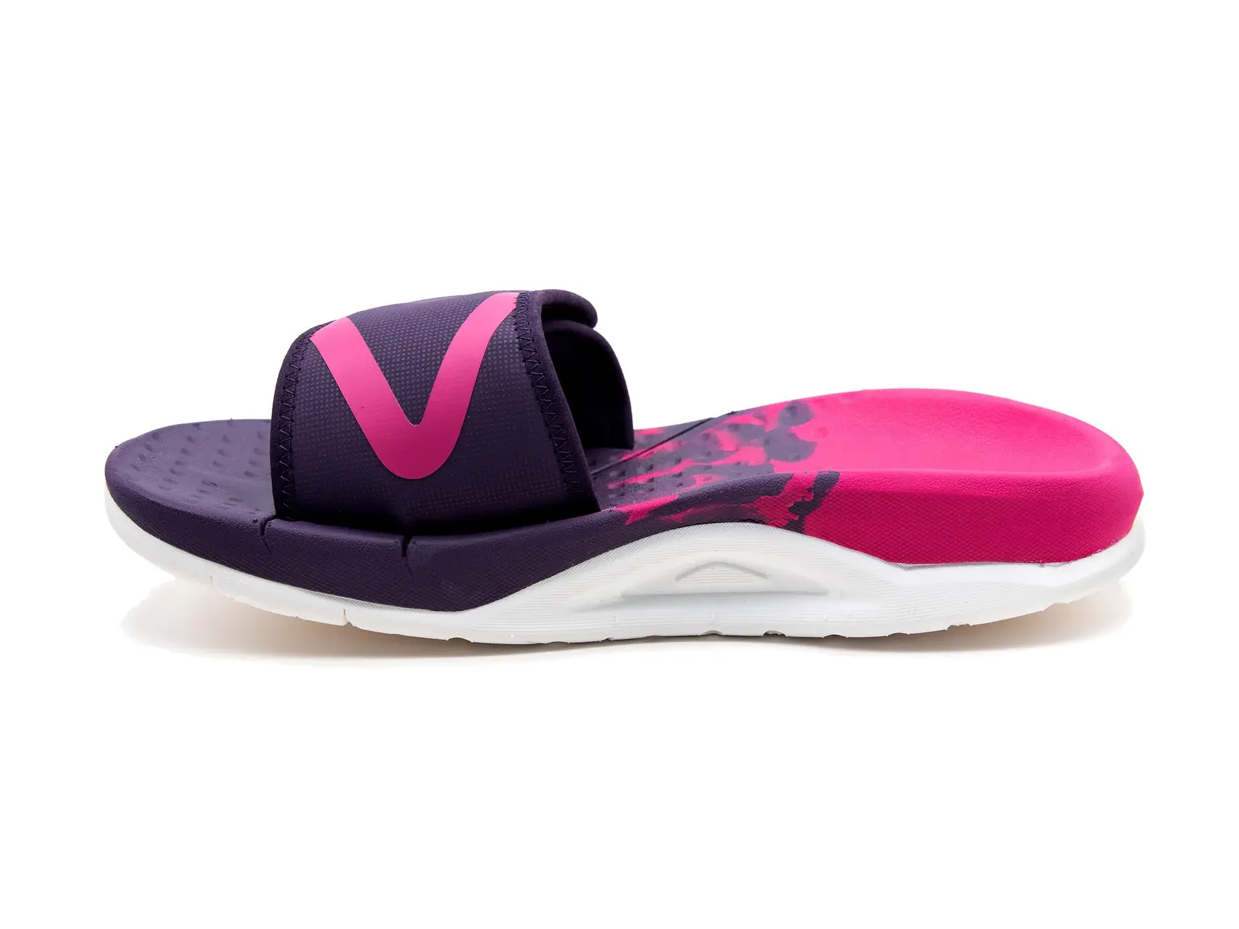 VELOUS Hoya Verstelbare Slide Slippers Paars/Roze/Wit