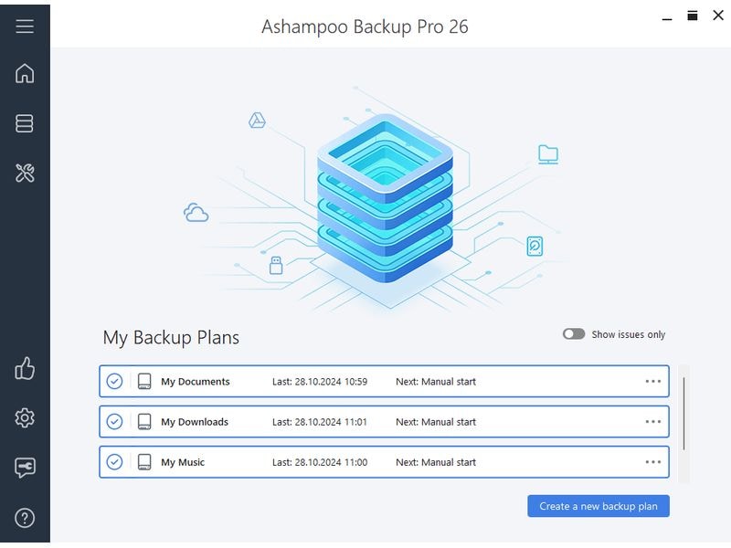 Ashampoo Backup Pro 26 ESD, Vollversion, 1 PC Die Rettung bei Malware-Befall, defekter Festplatte oder Windows Crashes!