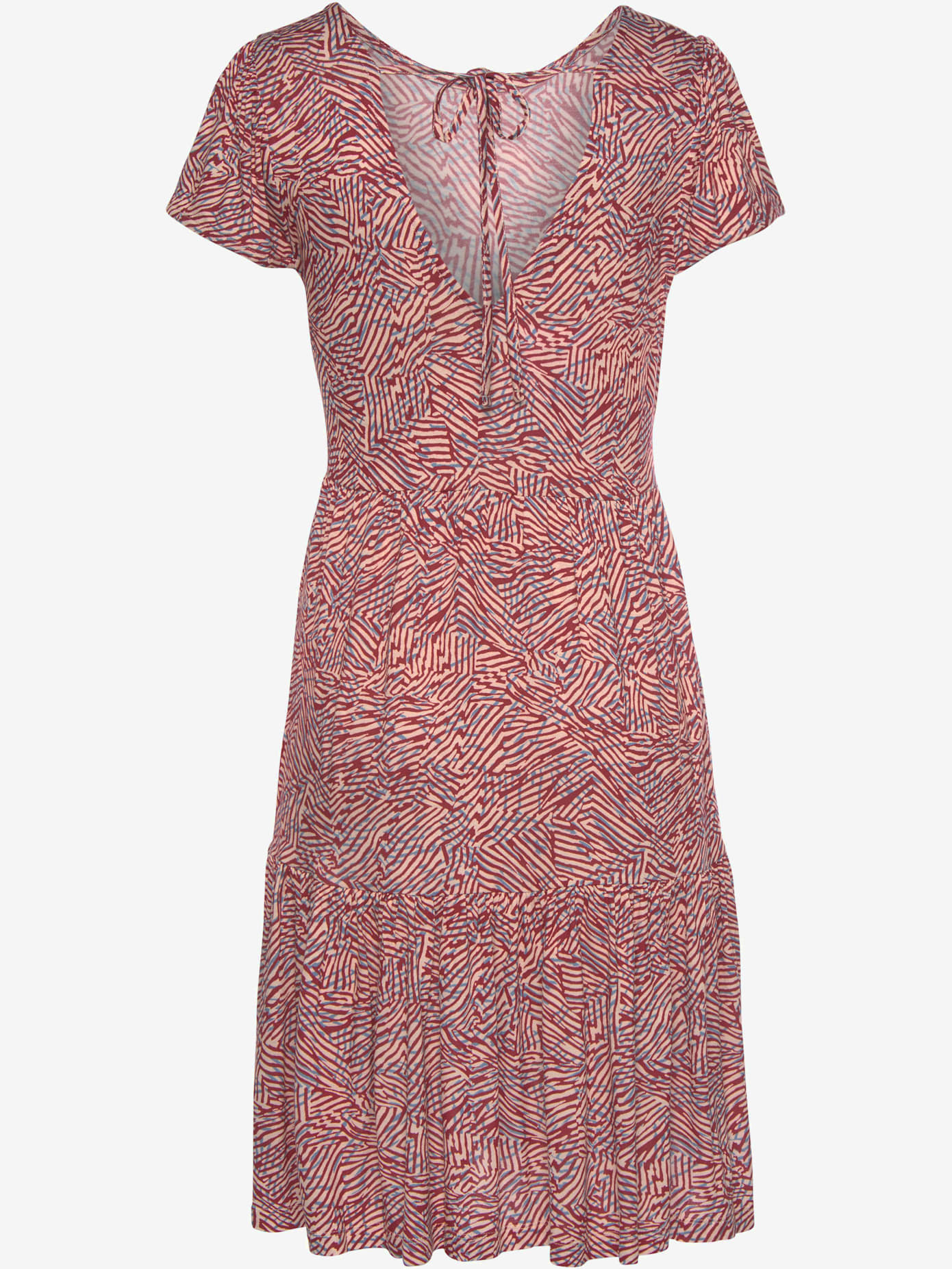 Robe en jersey manches courtes