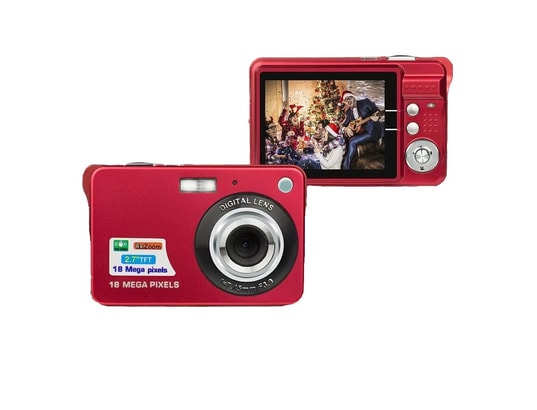 YONIS - Appareil photo numérique portable 18mp zoom 8x + sd 4go roug...